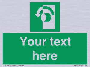 Custom Turn Anti-Clockwise Sign